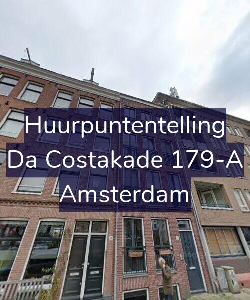 Foto gevel Huurpuntentelling voor Da Costakade 179-A, Amsterdam
