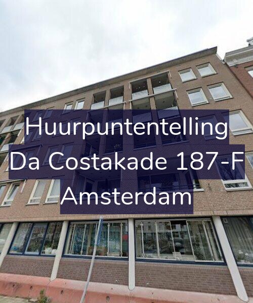 Foto gevel Huurpuntentelling voor Da Costakade 187-F, Amsterdam