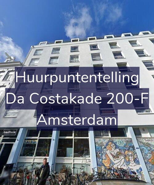 Foto gevel Huurpuntentelling voor Da Costakade 200-F, Amsterdam