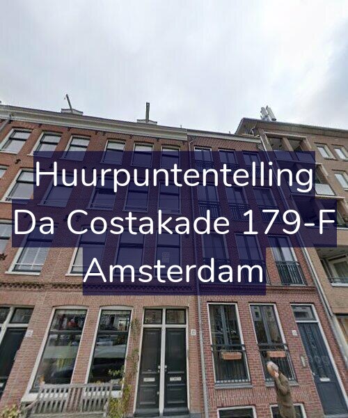 Foto gevel Huurpuntentelling voor Da Costakade 179-F, Amsterdam