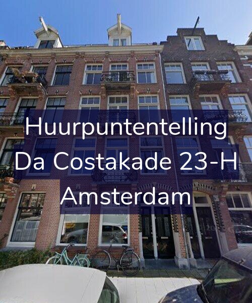 Foto gevel Huurpuntentelling voor Da Costakade 23-H, Amsterdam