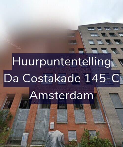 Foto gevel Huurpuntentelling voor Da Costakade 145-C, Amsterdam