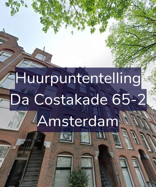 Foto gevel Huurpuntentelling voor Da Costakade 65-2, Amsterdam