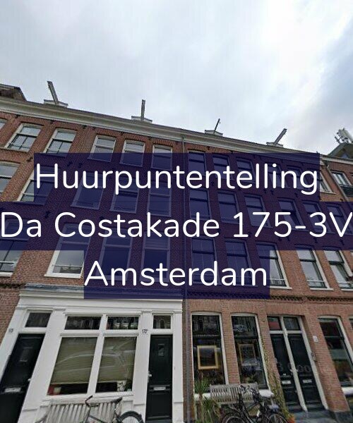 Foto gevel Huurpuntentelling voor Da Costakade 175-3V, Amsterdam