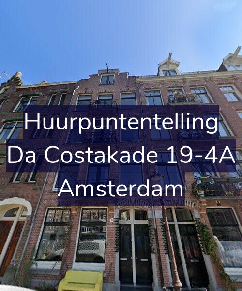 Foto gevel Huurpuntentelling voor Da Costakade 19-4A, Amsterdam