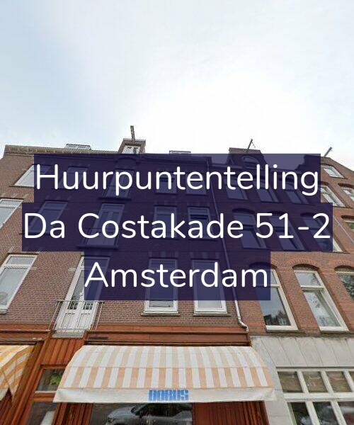 Foto gevel Huurpuntentelling voor Da Costakade 51-2, Amsterdam