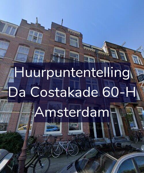 Foto gevel Huurpuntentelling voor Da Costakade 60-H, Amsterdam