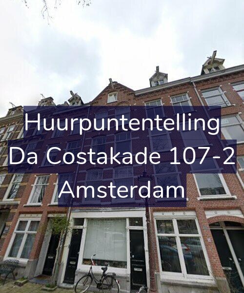 Foto gevel Huurpuntentelling voor Da Costakade 107-2, Amsterdam