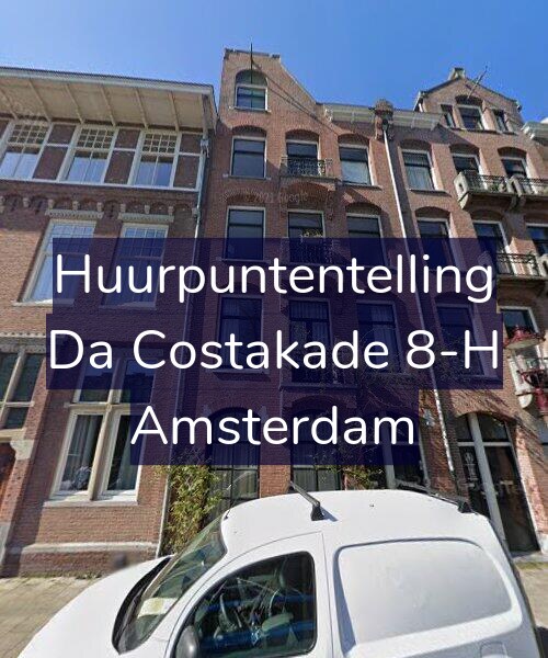 Foto gevel Huurpuntentelling voor Da Costakade 8-H, Amsterdam