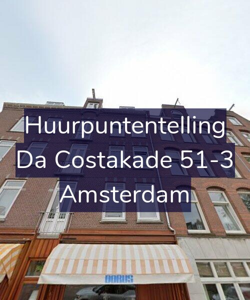 Foto gevel Huurpuntentelling voor Da Costakade 51-3, Amsterdam