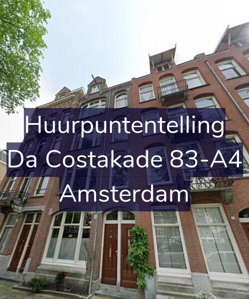 Foto gevel Huurpuntentelling voor Da Costakade 83-A4, Amsterdam