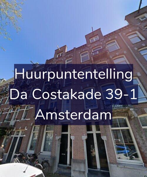 Foto gevel Huurpuntentelling voor Da Costakade 39-1, Amsterdam