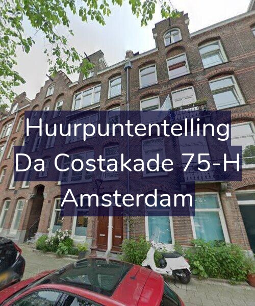 Foto gevel Huurpuntentelling voor Da Costakade 75-H, Amsterdam