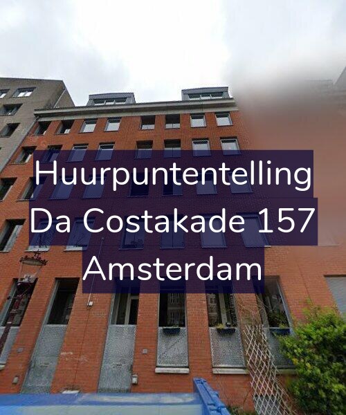 Foto gevel Huurpuntentelling voor Da Costakade 157, Amsterdam