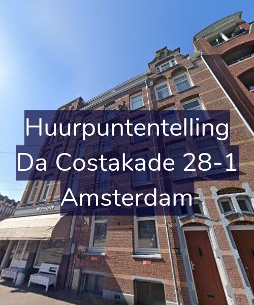 Foto gevel Huurpuntentelling voor Da Costakade 28-1, Amsterdam