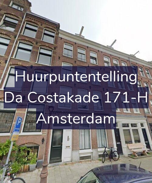 Foto gevel Huurpuntentelling voor Da Costakade 171-H, Amsterdam