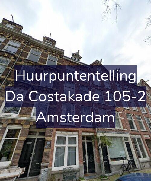 Foto gevel Huurpuntentelling voor Da Costakade 105-2, Amsterdam