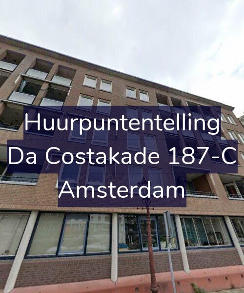Foto gevel Huurpuntentelling voor Da Costakade 187-C, Amsterdam