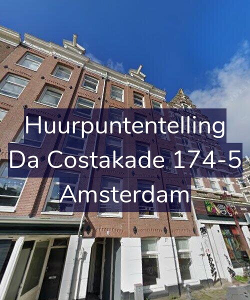 Foto gevel Huurpuntentelling voor Da Costakade 174-5, Amsterdam