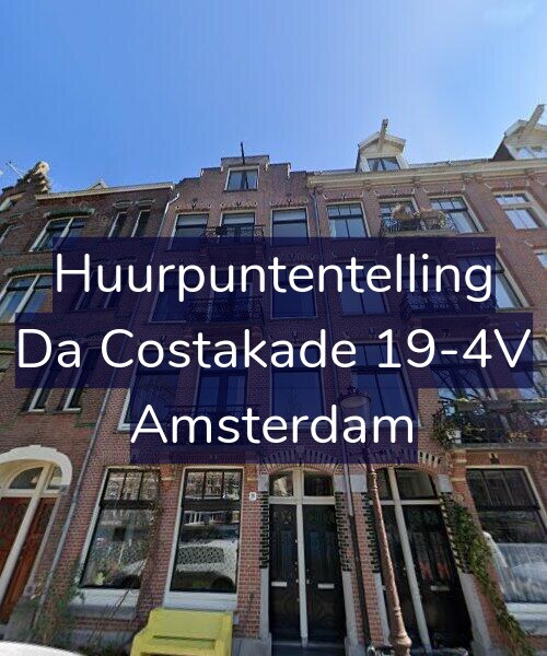 Foto gevel Huurpuntentelling voor Da Costakade 19-4V, Amsterdam