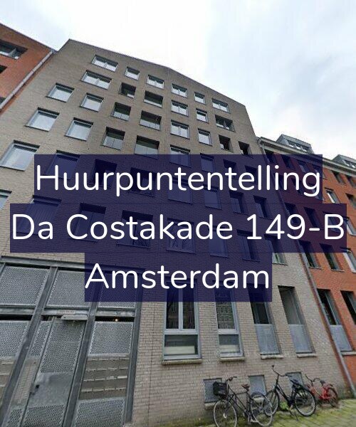 Foto gevel Huurpuntentelling voor Da Costakade 149-B, Amsterdam