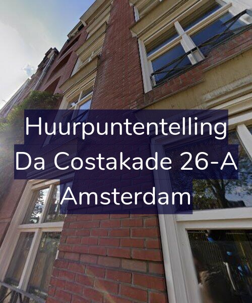 Foto gevel Huurpuntentelling voor Da Costakade 26-A, Amsterdam