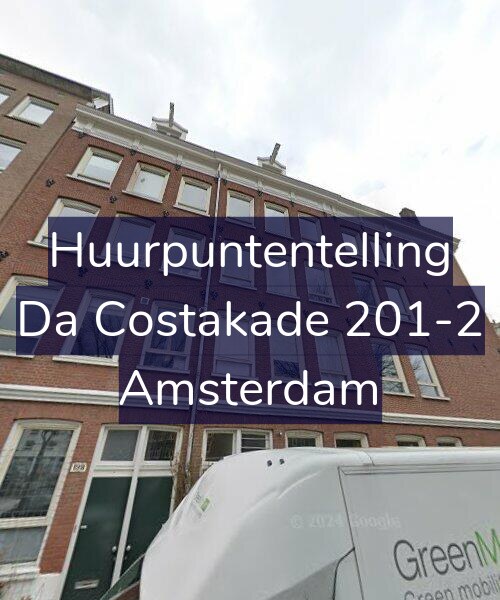 Foto gevel Huurpuntentelling voor Da Costakade 201-2, Amsterdam