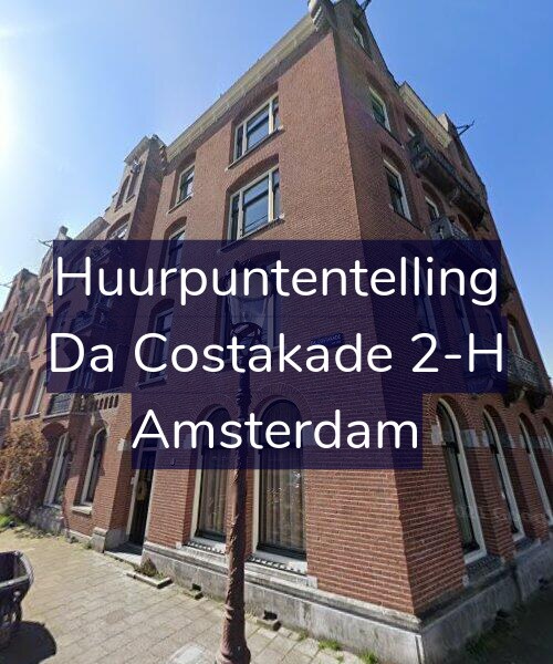 Foto gevel Huurpuntentelling voor Da Costakade 2-H, Amsterdam