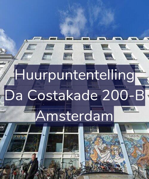 Foto gevel Huurpuntentelling voor Da Costakade 200-B, Amsterdam