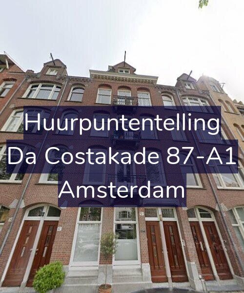 Foto gevel Huurpuntentelling voor Da Costakade 87-A1, Amsterdam