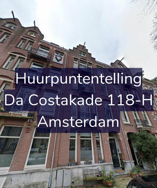 Foto gevel Huurpuntentelling voor Da Costakade 118-H, Amsterdam