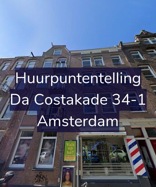 Foto gevel Huurpuntentelling voor Da Costakade 34-1, Amsterdam