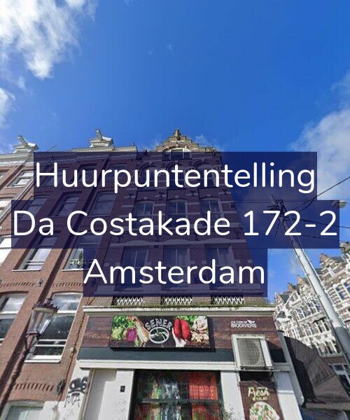 Foto gevel Huurpuntentelling voor Da Costakade 172-2, Amsterdam