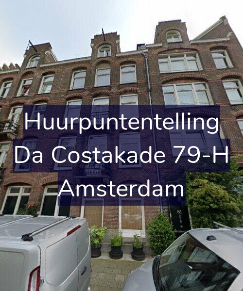 Foto gevel Huurpuntentelling voor Da Costakade 79-H, Amsterdam