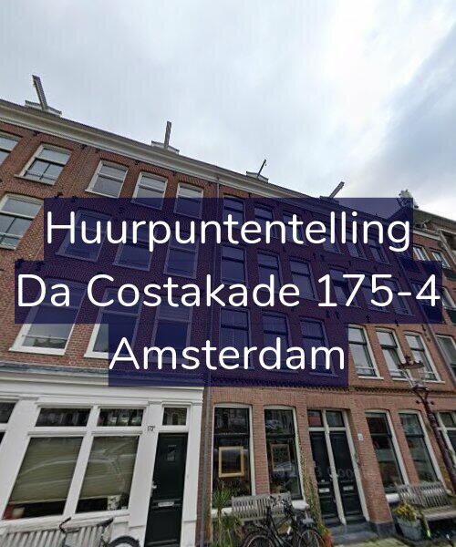 Foto gevel Huurpuntentelling voor Da Costakade 175-4, Amsterdam