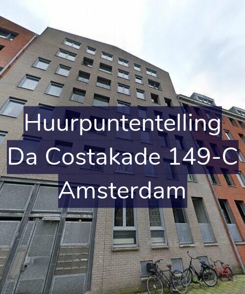 Foto gevel Huurpuntentelling voor Da Costakade 149-C, Amsterdam