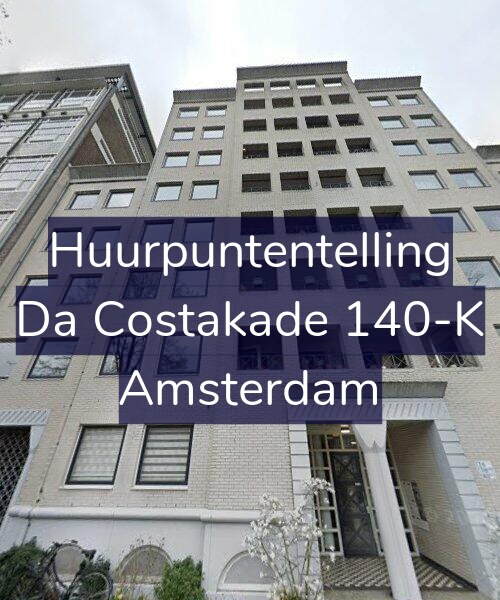 Foto gevel Huurpuntentelling voor Da Costakade 140-K, Amsterdam