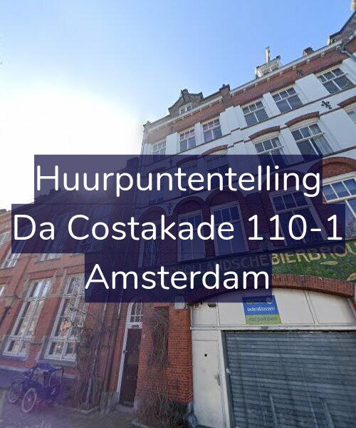 Foto gevel Huurpuntentelling voor Da Costakade 110-1, Amsterdam