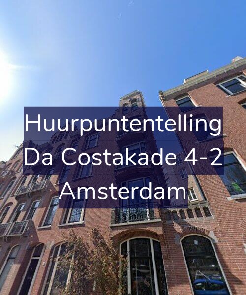 Foto gevel Huurpuntentelling voor Da Costakade 4-2, Amsterdam