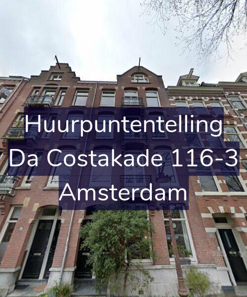 Foto gevel Huurpuntentelling voor Da Costakade 116-3, Amsterdam