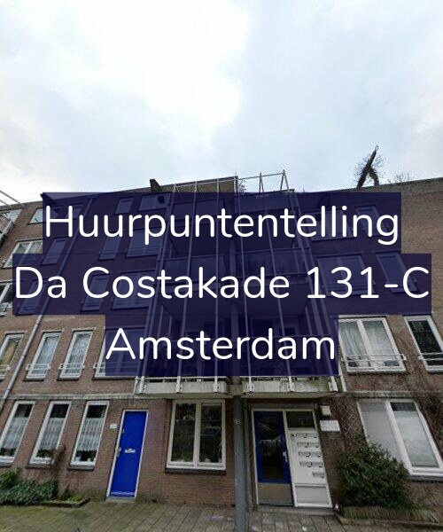 Foto gevel Huurpuntentelling voor Da Costakade 131-C, Amsterdam