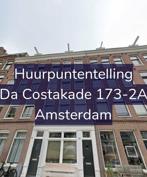Foto gevel Huurpuntentelling voor Da Costakade 173-2A, Amsterdam