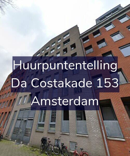 Foto gevel Huurpuntentelling voor Da Costakade 153, Amsterdam