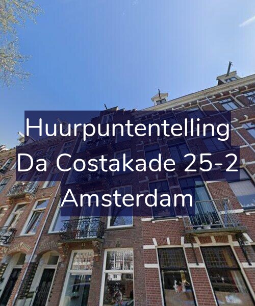 Foto gevel Huurpuntentelling voor Da Costakade 25-2, Amsterdam
