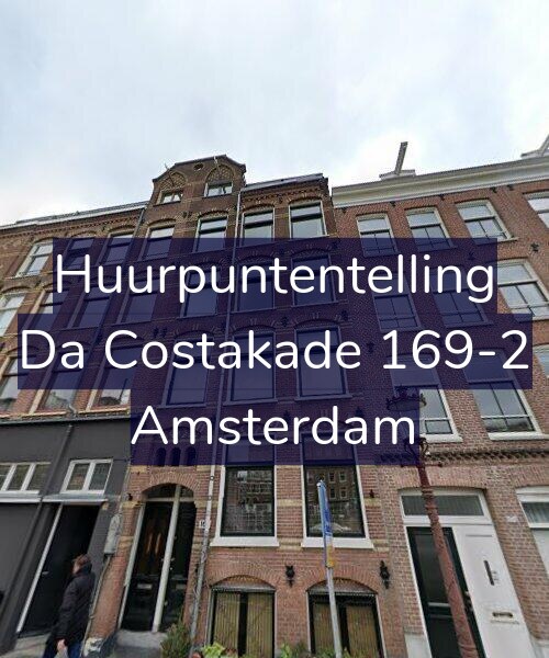 Foto gevel Huurpuntentelling voor Da Costakade 169-2, Amsterdam