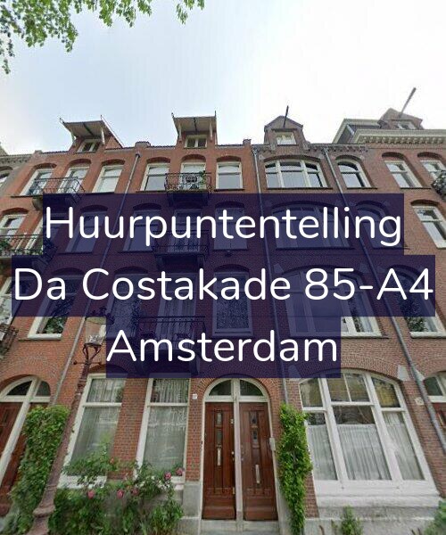 Foto gevel Huurpuntentelling voor Da Costakade 85-A4, Amsterdam