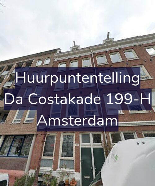Foto gevel Huurpuntentelling voor Da Costakade 199-H, Amsterdam
