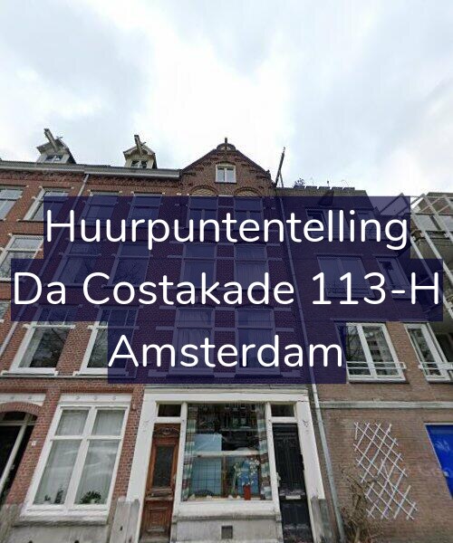 Foto gevel Huurpuntentelling voor Da Costakade 113-H, Amsterdam