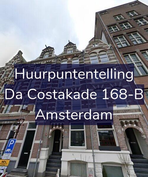 Foto gevel Huurpuntentelling voor Da Costakade 168-B, Amsterdam