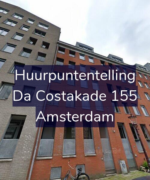 Foto gevel Huurpuntentelling voor Da Costakade 155, Amsterdam